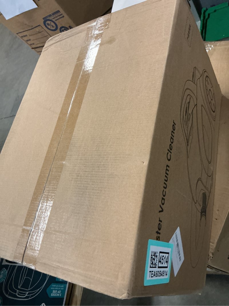 Condition photo showing Good Condition for canister vacuum cleaner, 32kpa 1600w bagless vacuum cleaner, dust full indicator, h13 hepa filter, 3.7qt large capacity, lightweight vac for hard floors, carpet, pet, upholstery, pink