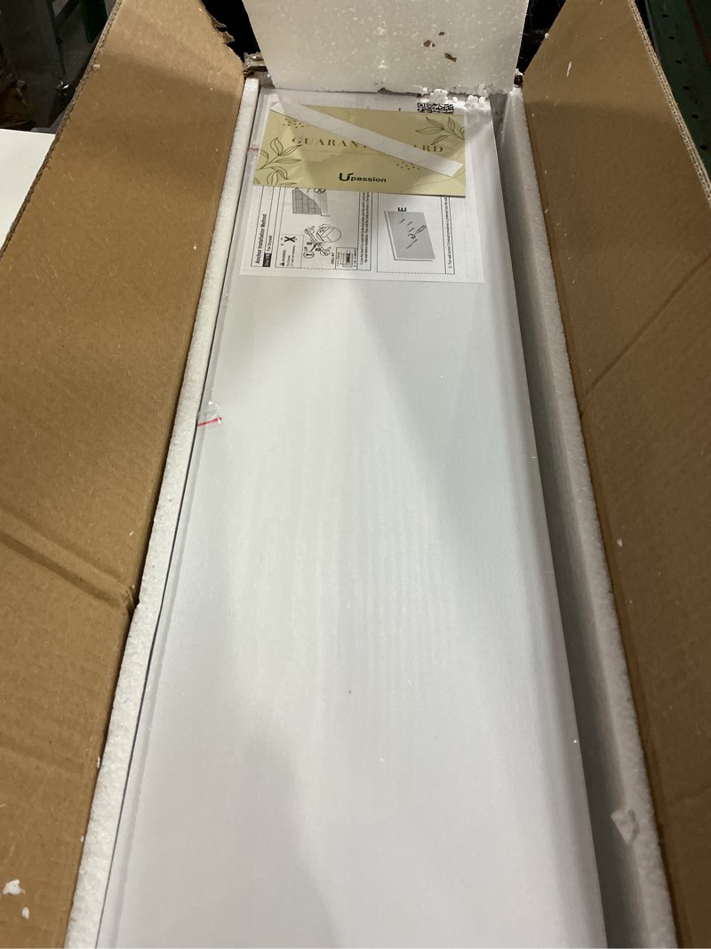 Condition photo showing Good Condition for Floating Shelves for Wall Set of 3, 24" White Wall Shelves for Home Decor, Frame Display White Floating Shelf for Living Room, Bedroom, Bathroom, Kitchen 24 Inch White