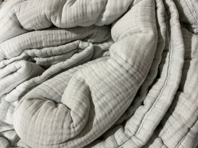 Condition photo showing Good Condition for organic airy gauze dream quilt, king/cal king, mist