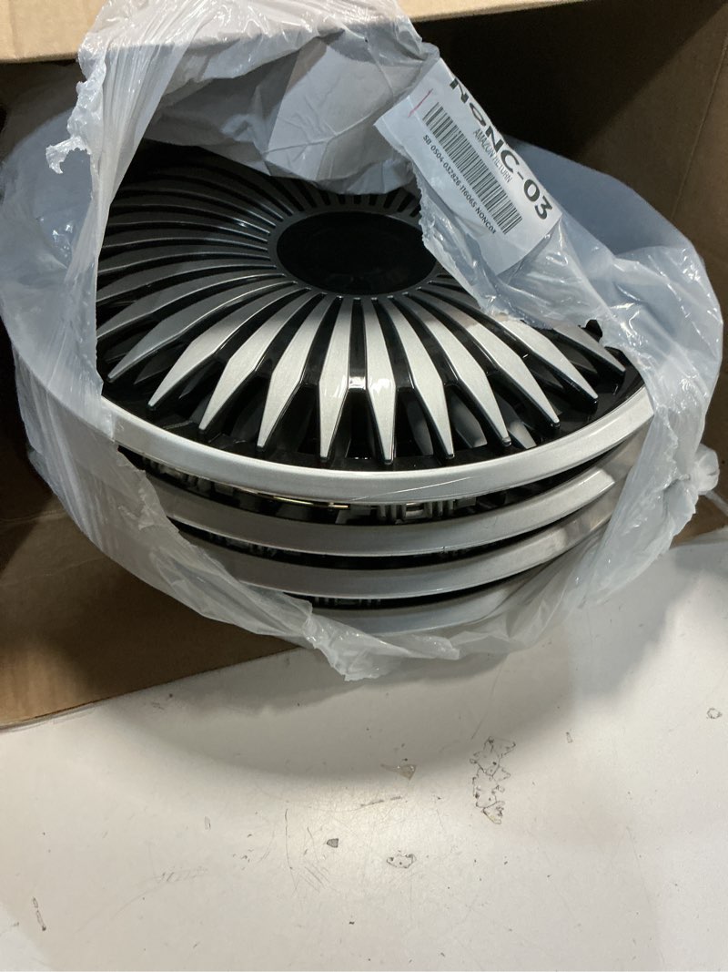 Condition photo showing Good Condition for 15 inch silver wheel rim cover hubcaps replacement r15 hub caps snap on universal wheel rim cover abs exterior accessories for car trunk suv set of 4 rr-silver 15 inch