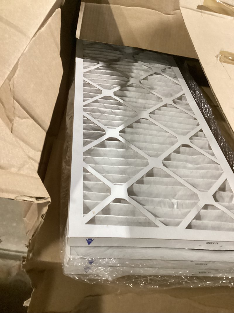 Condition photo showing As Is for bnx trufilter 12x30x1 air filter merv 11 (4-pack) - made in usa - allergen defense electrostatic pleated air conditioner hvac ac furnace filters for allergies, dust, pet, smoke, allergy mpr 1200 fpr 7 12x30x1 4-pack