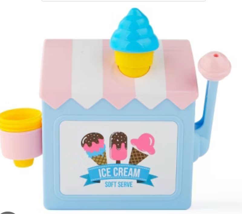 BATH ICE CREAM BUBBLE MAKER. Bullseye’s, blue and pink colors (Case pack of 8 pieces)