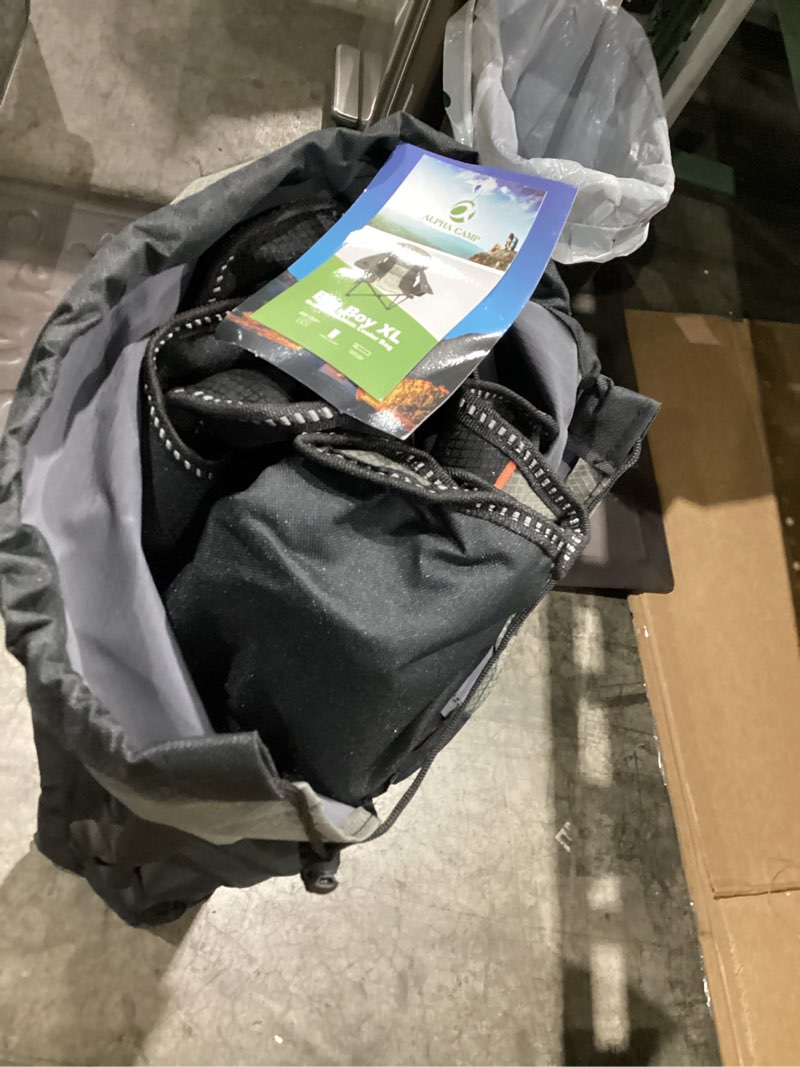 Condition photo showing Good Condition for oversized folding camping chair with cooler bag