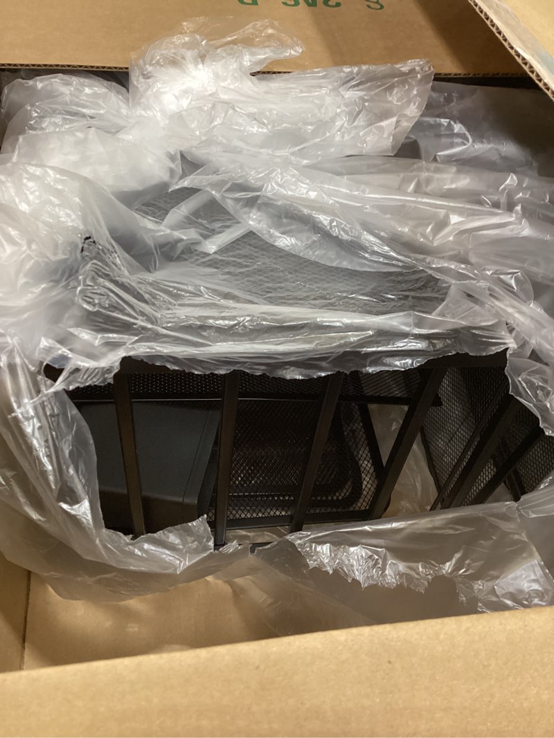 Condition photo showing Good Condition for Simple Trending 6 Tier Desk File Organizer, Paper Letter Tray Organizer with File Holder and Pen Container, Black 6 Tier Black-Pen Container