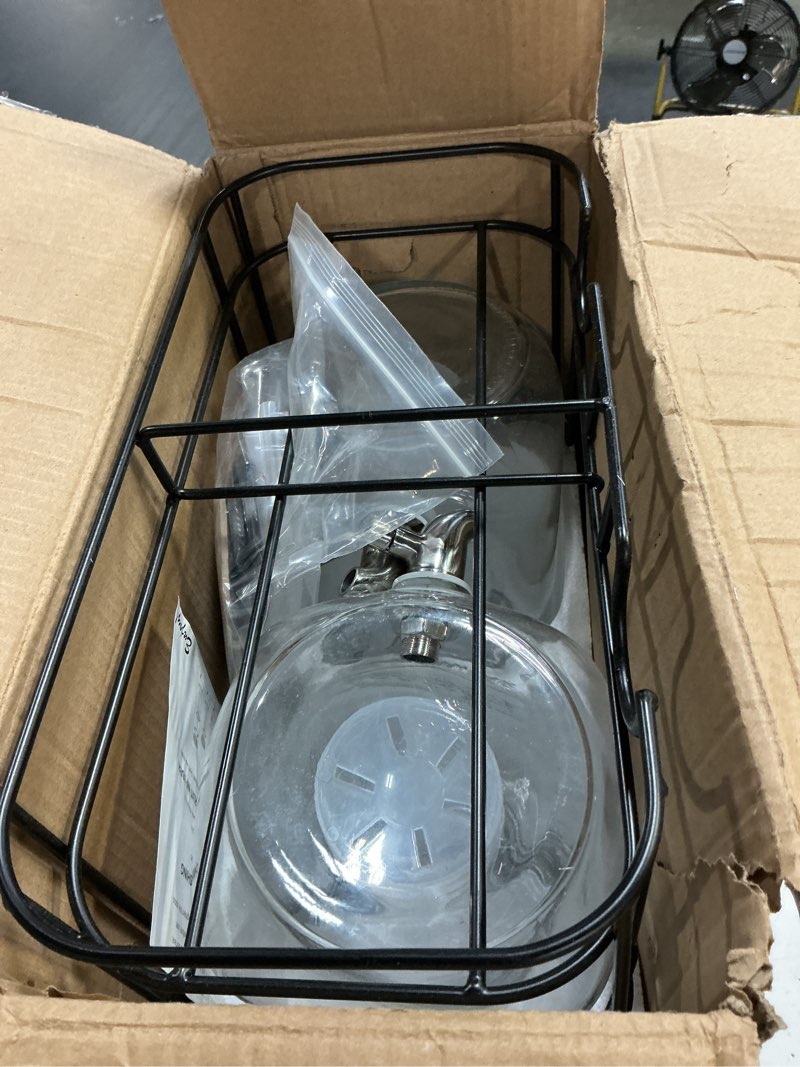 Condition photo showing Good Condition for einfache 1 gallon drink dispenser with stand,2 pack beverage dispenser with stand & stainless steel spigot,glass water lemonade dispensers for juice,parties 1gallon with stand-2 pack