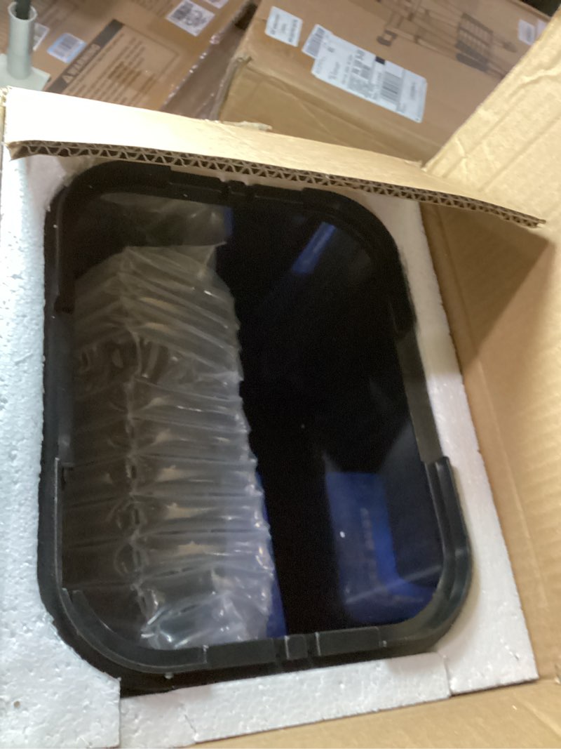 Condition photo showing New/Like New for Kitchen Trash Can Automatic Touchless with 360° Motion Sensor & Silent Close Lid 6 Gallon Stainless Steel Auto-Adsorption Smart Bathroom Garbage Cans with Pre-Cut Drawstring Bags Black 6 Gallon Trash Can