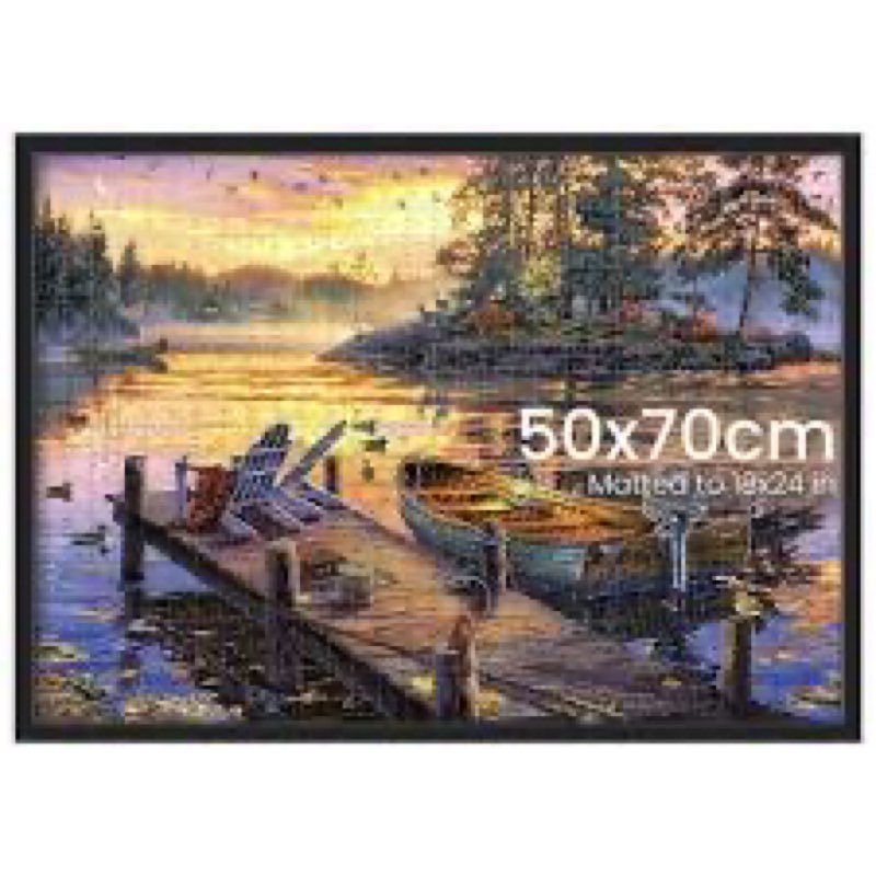 jcjmy 19.7x27.6 puzzles frame for 50x70 cm puzzles poster photo picture, display 18x24 with mat or 1