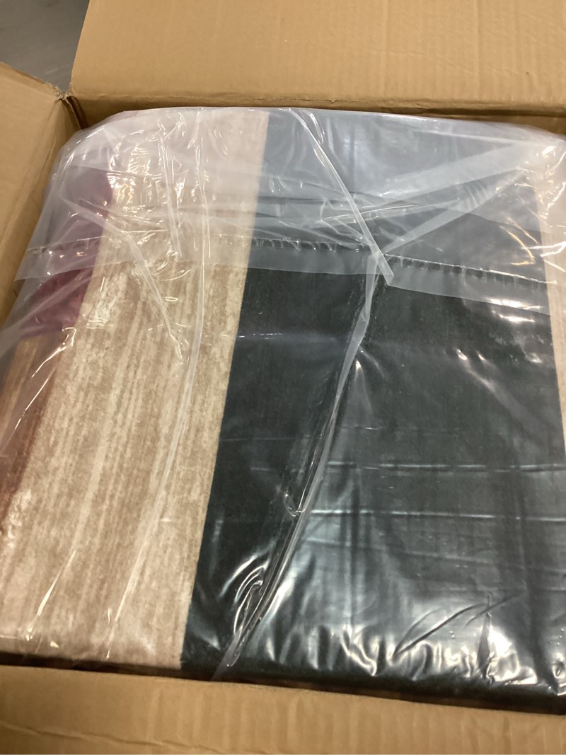 Condition photo showing Good Condition for CAROMIO 9x12 Area Rug for Living Room Washable, Boho Geometric Large Bedroom Rugs Soft Low Pile Non-Slip Indoor Rugs for Playroom Dining Room Dorm, Burgundy/Brown Multi, 9'x12' Burgundy/Brown Multi 9' x 12' (Rectangular)