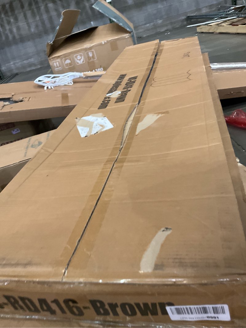 Condition photo showing Good Condition for Room Divider 8 Panel Folding Privacy Divider 6 Ft Indoor Wall Divider Portable Partition Wood Screen, Brown Brown 8 Panel