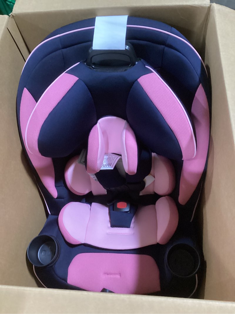 Condition photo showing Good Condition for safety 1st grow and go all-in-one slim convertible car seat, rear facing, 5-40 lbs, forward facing (30–65 lbs), high back booster seat 40-100 pounds, vineyard girl