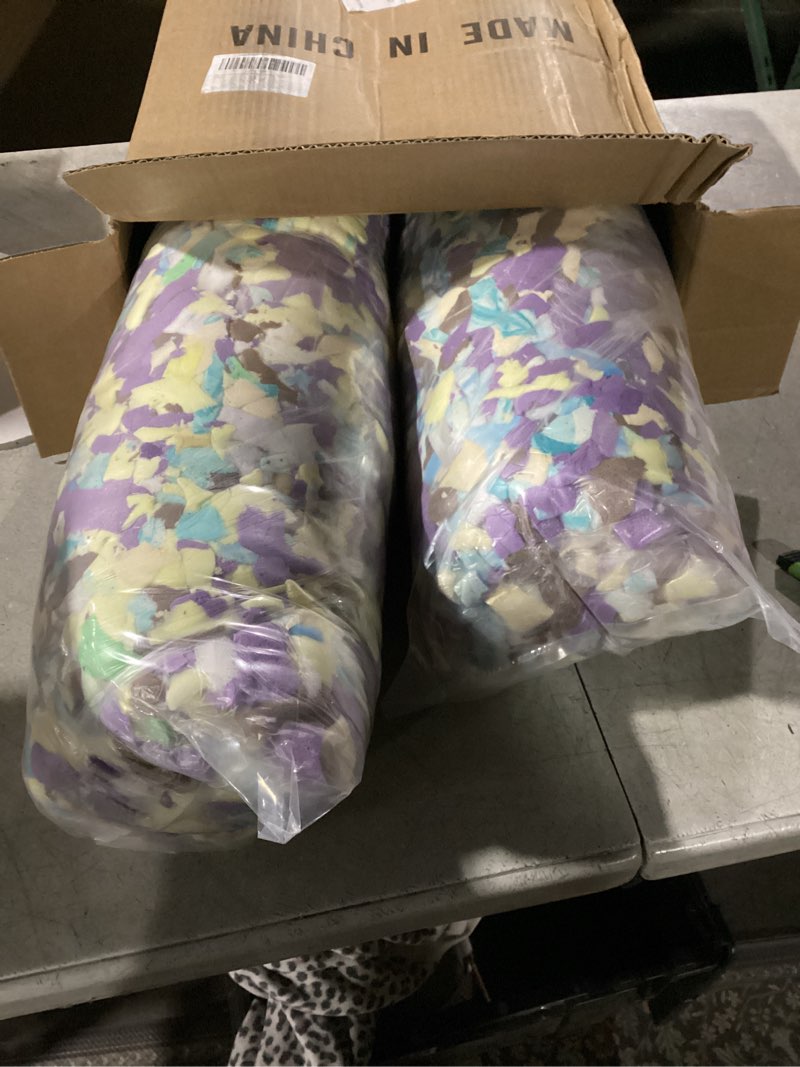Condition photo showing New/Like New for 10 Pounds Shredded Memory Foam Bean Bag Chair Filler for Dog Bed/Boxing Bag/Sofa Cushion, Bean Bag Filler/Various Pillows/Plush Toys Handmade DIY, Craft Supplement. 10LBS