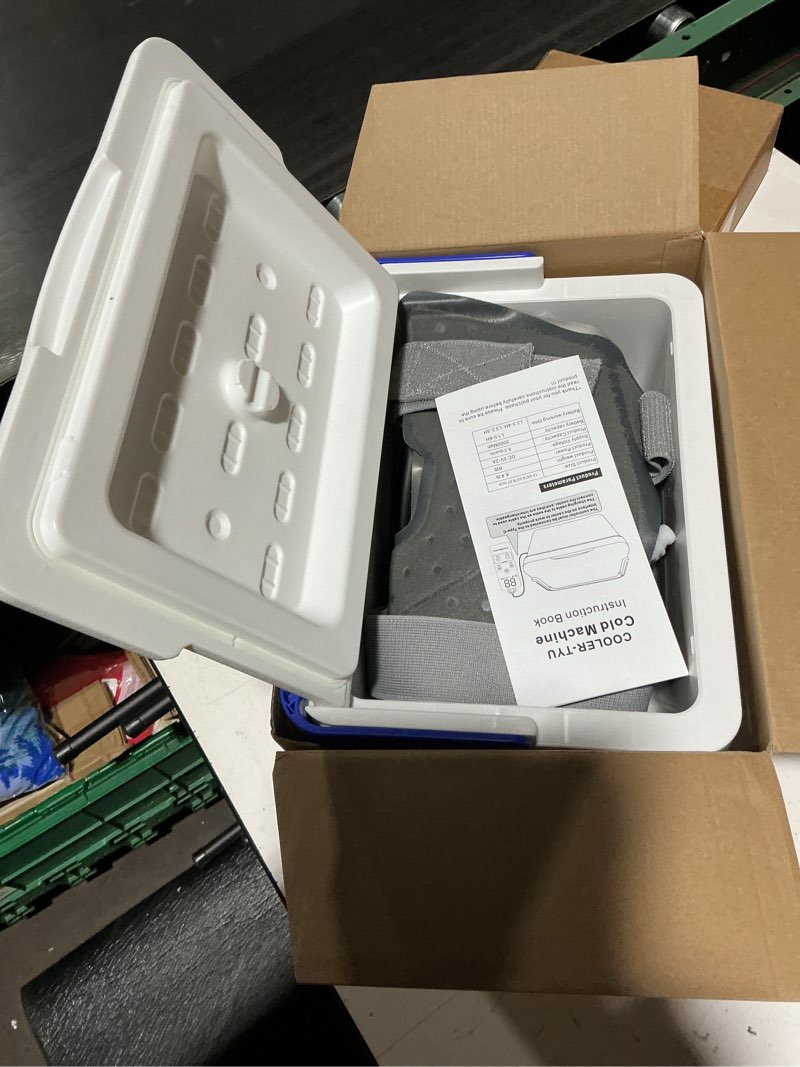 Condition photo showing New/Like New for Cold Therapy Machine, Built-in 3000mAh Battery, Cold Therapy for Knee Replacement, Ice Machine for Knee After Surgery, Cryotherapy Systems Suitable for Home use, Blue 8.5qt+knee