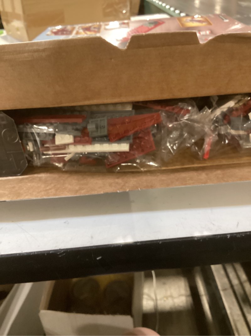 Condition photo showing As Is for lego star wars: the clone wars coruscant guard gunship - buildable star wars toy for 9 year olds - gift idea for fans - includes 3 clone trooper minifigures - 75354
