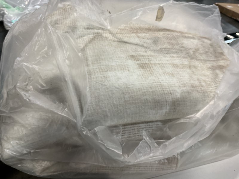 Condition photo showing As Is for Area Rugs 8x10 Living Room: Washable Rug Modern Abstract Large Rugs Soft Non Slip Neutral Rug Stain Resistant Indoor Carpet for Bedroom Kitchen Dining Room Table Nursery Home Office Rugs(Beige,8'x10') Beige 8' x 10' (Rectangular)