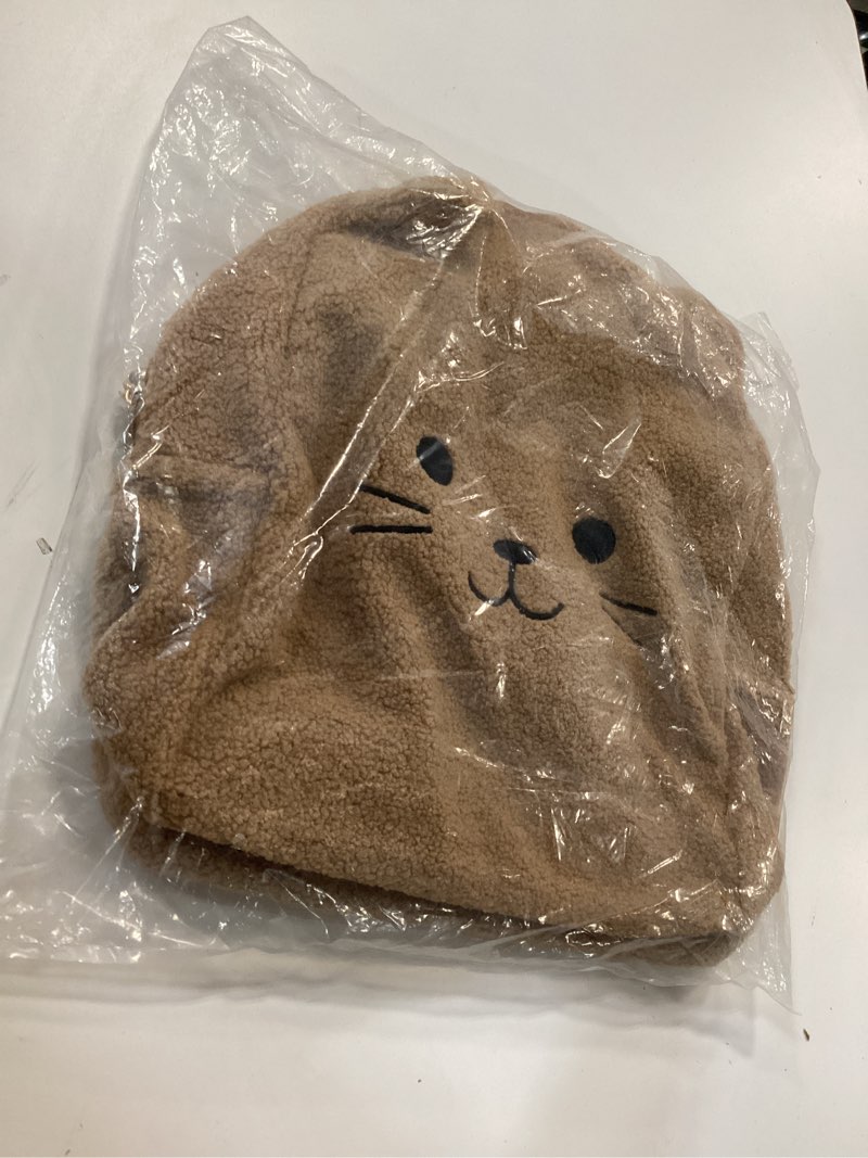 Condition photo showing New/Like New for Kids Backpack Cat Backpack Terry Kitten Kitty Sherpa Kitten with Fluffy Keychain Soft Backpack Christmas Gift