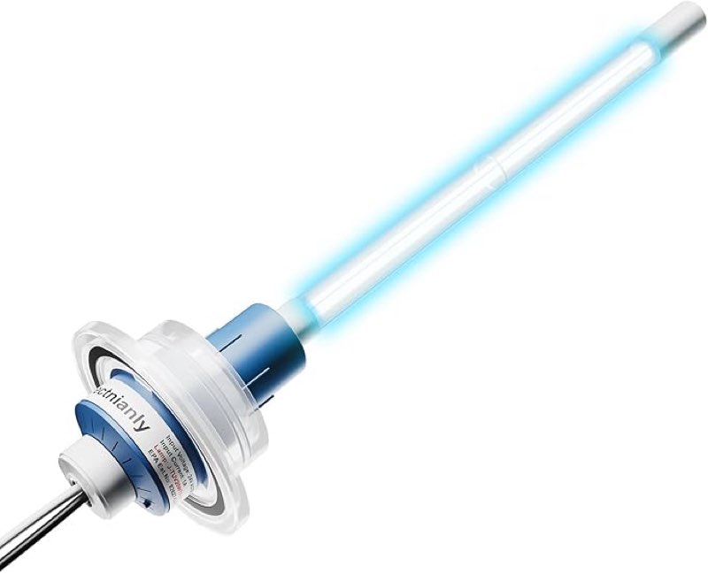 UVC Light for AC System, Air Scrubber Unit for HVAC Ducts and AC Coils Comes with Two UV-C Lamps, Used for Cleaning HVAC Ducts,50-BUVAS-E