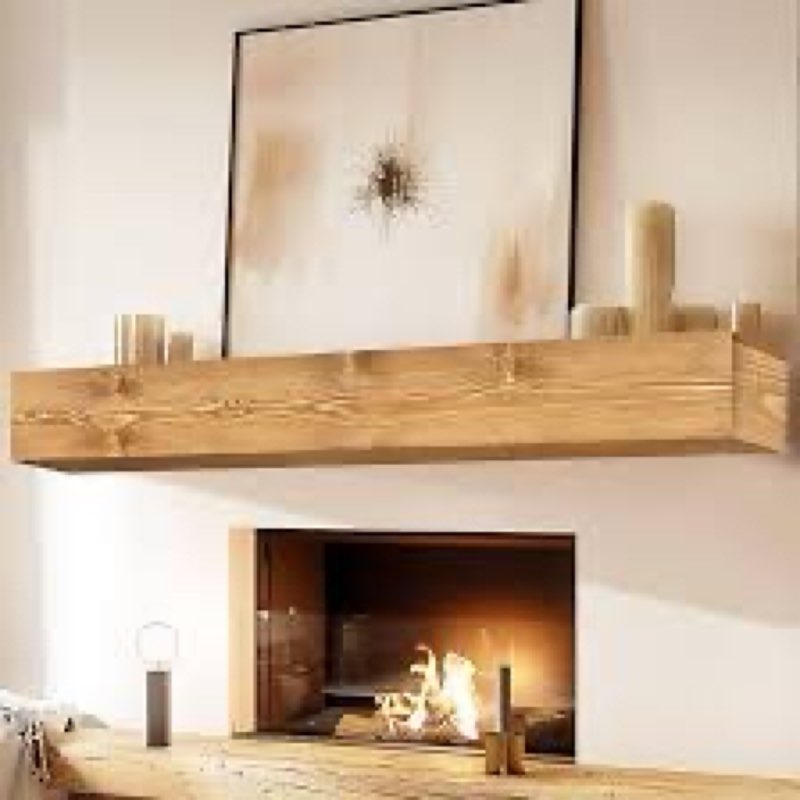 YLYHSST Fireplace M. Brackets, Wood Color\" New
