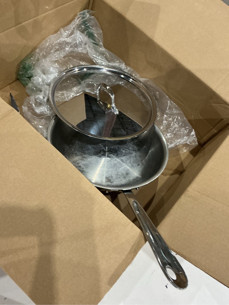 Condition photo showing As Is for vinod platinum triply stainless steel deep frypan (induction friendly) 22 cm