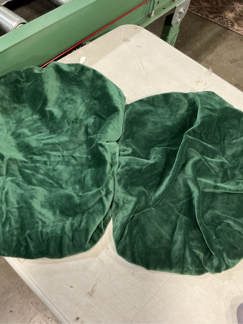 Condition photo showing Good Condition for levoberg bar stool cover rectangle stretch vanity stool cover counter height barstool slipcovers rectangular kitchen counter saddle seat cover for wooden metal bench set of 2 dark green dark green 2 pack