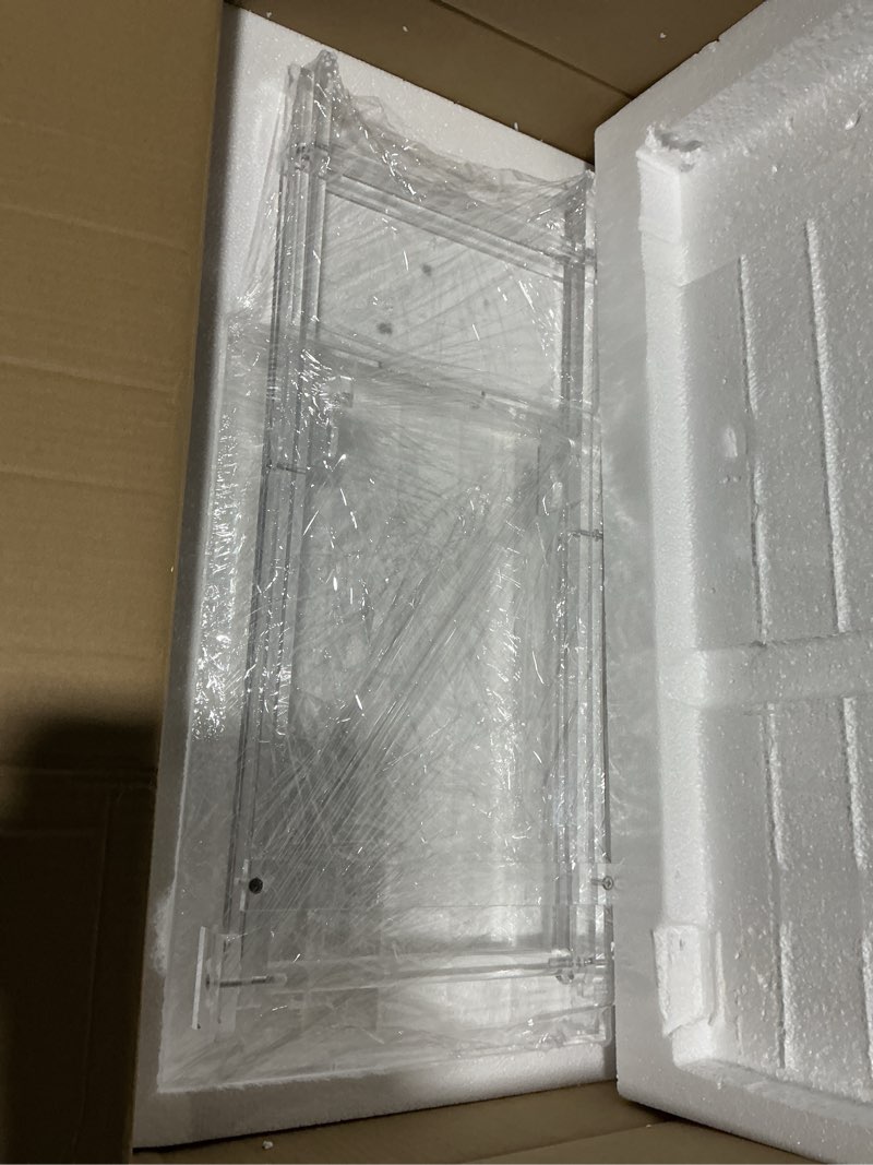 Condition photo showing Good Condition for Acrylic Folding Square Tray Table, Clear, 24x20x14 inch, Home, Bar & Showroom Use