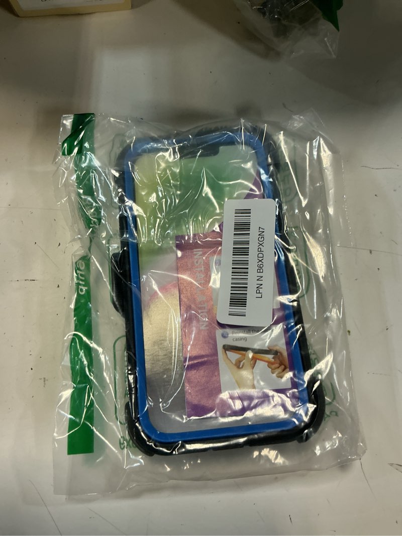 Condition photo showing Good Condition for for iphone 14 case with clip belt holster, heavy duty military grade drop protective case for iphone 14 cover 6.1"(black+blue) for iphone 14 black+blue