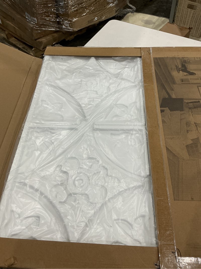 Condition photo showing Good Condition for art3d drop ceiling tiles 2x2 12 pack, glue-up pvc ceiling panel, traditional style in white 12 white floral