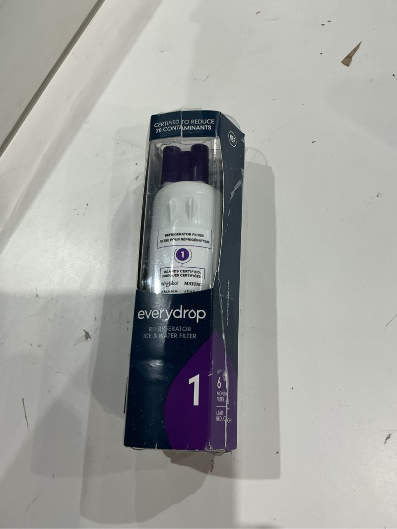Condition photo showing As Is for everydrop by whirlpool ice and water refrigerator filter 1, edr1rxd1, single-pack , purple 1 count (pack of 1)