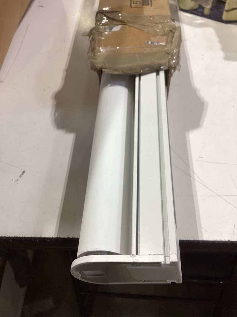 Condition photo showing Good Condition for chrisdowa cordless blackout roller shades for windows, thermal insulated uv protection pull down shades, total blackout window blinds for home, office, bedroom, door (22" w x 72" h, white) 22"w x 72"h white
