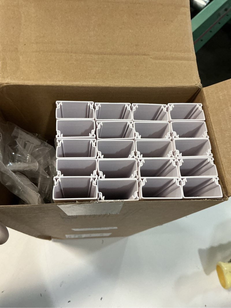 Condition photo showing New/Like New for delamu tv cord hider, 315in wire covers for 3-4 cords on wall, large cable hider cord covers for wires, cable management wire hiders for tv for wall, l15.7x w1.18x h0.6in, white white 315in l x 1.18in w x 0.6in h
