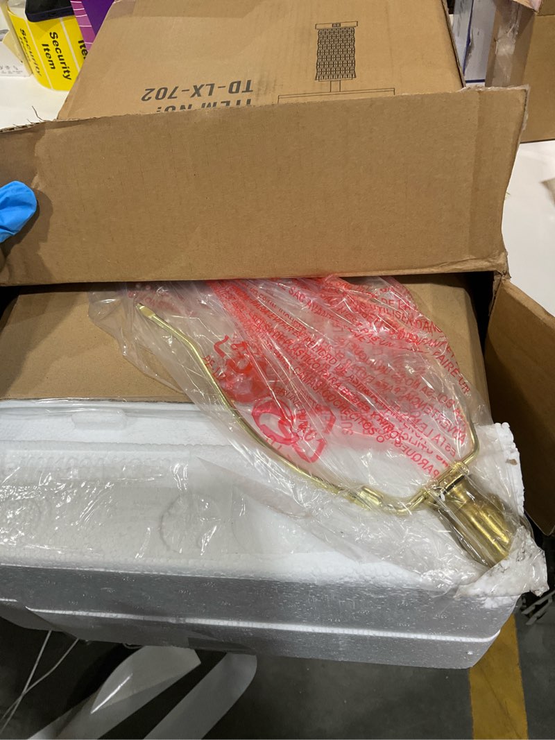 Condition photo showing Good Condition for 28" gold glass table lamps set of 2, gold modern bedside lamp with led night light, usb a+c, glass lamps for living room, bedroom, nightstand, office, end table (2 bulbs included) gold-glass