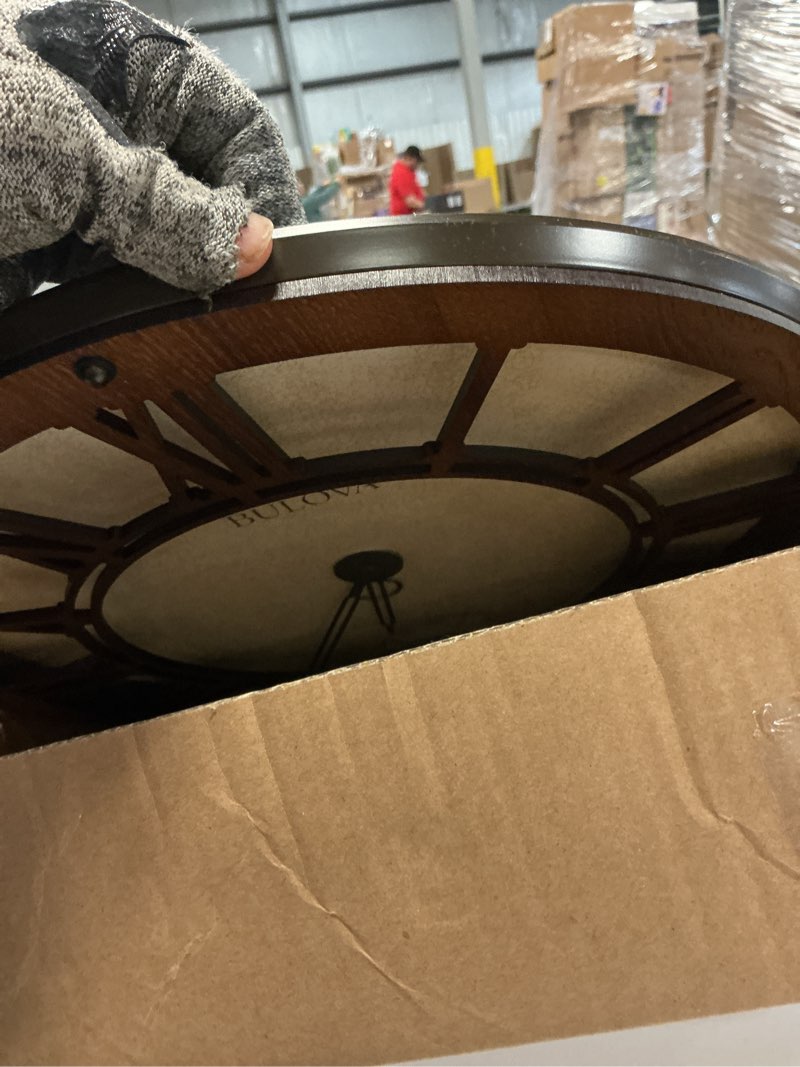 Condition photo showing As Is for bulova clocks c4887 beacon hill