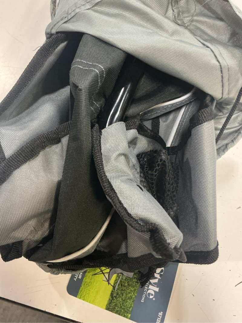 Condition photo showing Good Condition for garden treasures black/grey folding camping chair