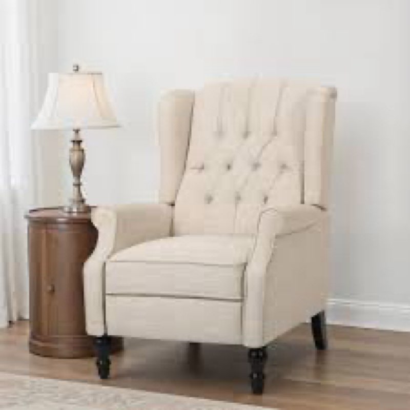 sandee 29.5" wide classic push back recliner with thufted back and rivets