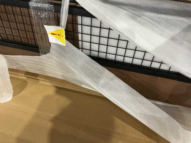 Condition photo showing Good Condition for metal loft bed frame  only one boxes