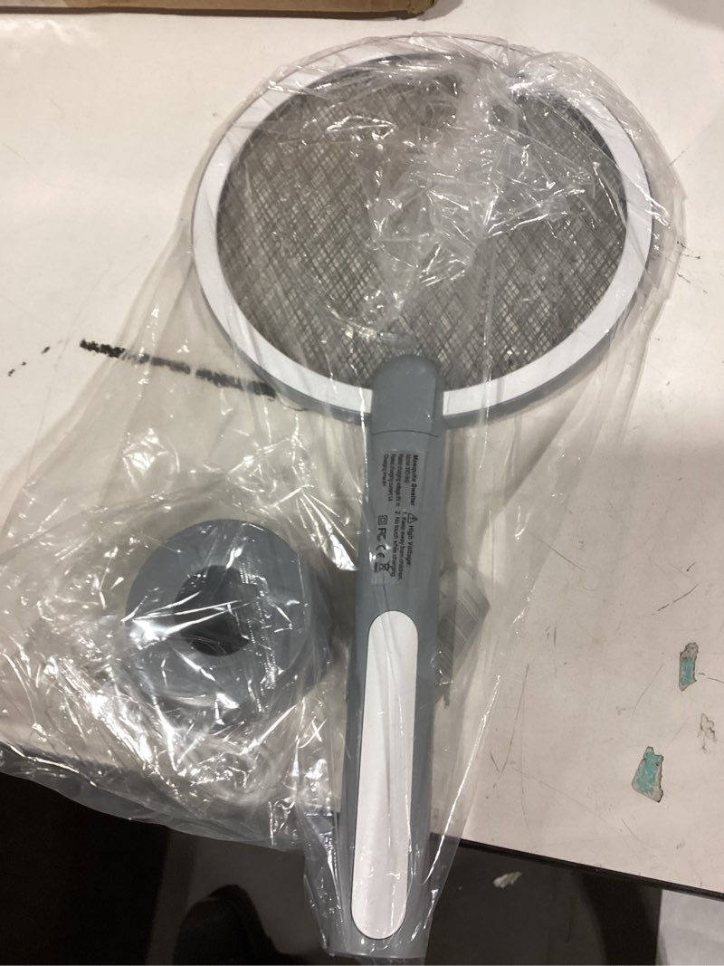Condition photo showing Good Condition for Electric Fly Swatter Racket, Mosiller 2 in 1 Smart Bug Zapper with USB Rechargeable Base, Powerful Mosquitoes Trap Lamp & Fly Killer with 3-Layer Safety Mesh for Home, Bedroom, Kitchen, Patio?1 Pack?