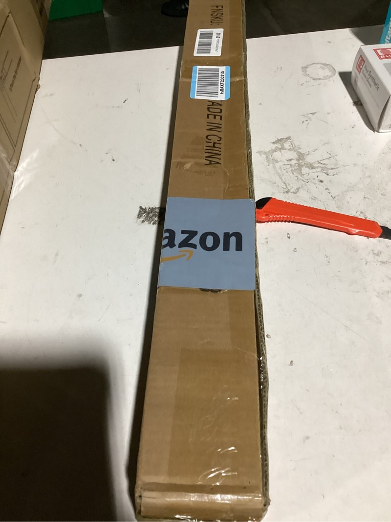 Condition photo showing Good Condition for heavy duty curtain rods - 1 1/4" large diameter premium nonadjustable curtain rod - 36in/3ft custom window treatment rods with durable aluminum brackets and end caps,black finish black 36in/3ft