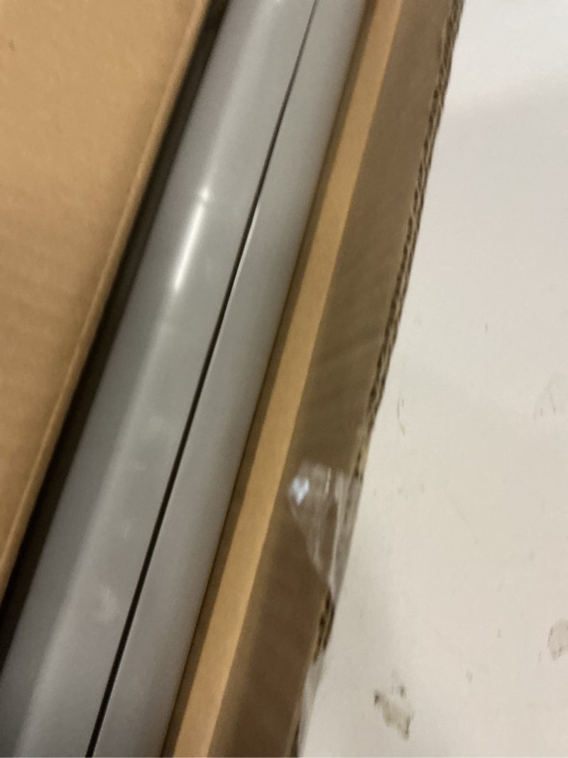 Condition photo showing As Is for Carlson Pet Easy Fit Portable Pet Gate, Fits Openings 28-42" Wide, 23" Tall, Rubber Pads to Protect Walls, Durable Dog Gate for Doorways, Patented Pressure Mount Ensures Perfect Fit 28-42" Wide, Gray 23" Tall, 28-42" Wide