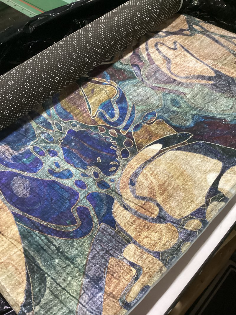 Condition photo showing Good Condition for Addison Rugs Mayfield AMF558 Beige 2'6" x 3'10" Indoor Premium Machine Washable Rug, Silky Soft, Easy Clean, Non Shedding, Bedroom, Living Room, Dining Room, Kitchen, Patio Rug Beige 2'6" x 3'10" (Rectangular)