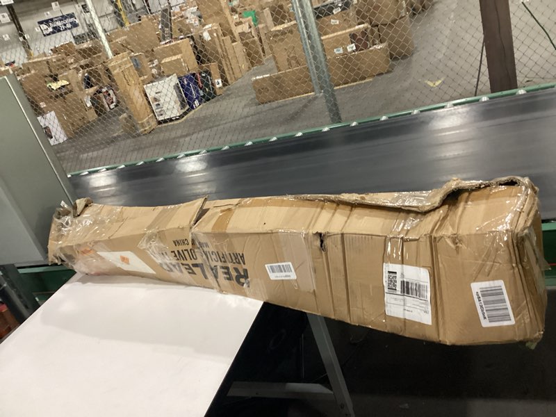 Condition photo showing Good Condition for Realead Artificial Olive Tree 8ft - Large Faux Olive Tree with Realistic Leaves and Olives - Full and Grand Design Fake Olive Tree with Sturdy Base for Indoor Outdoor Office Decor