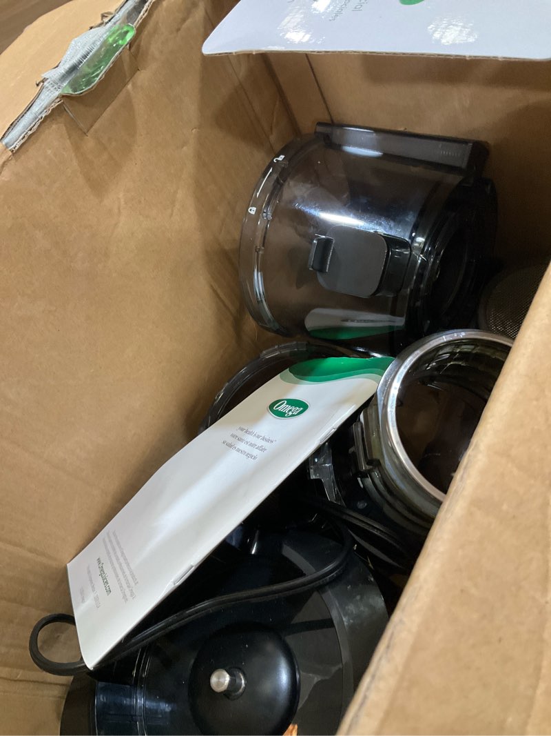 Condition photo showing Good Condition for omega cold press juicer – slow masticating hands free juicer machine for vegetables and fruits with wide mouth hopper for whole recipe batch juicing, time saving series, easy to clean, 150-watt motor