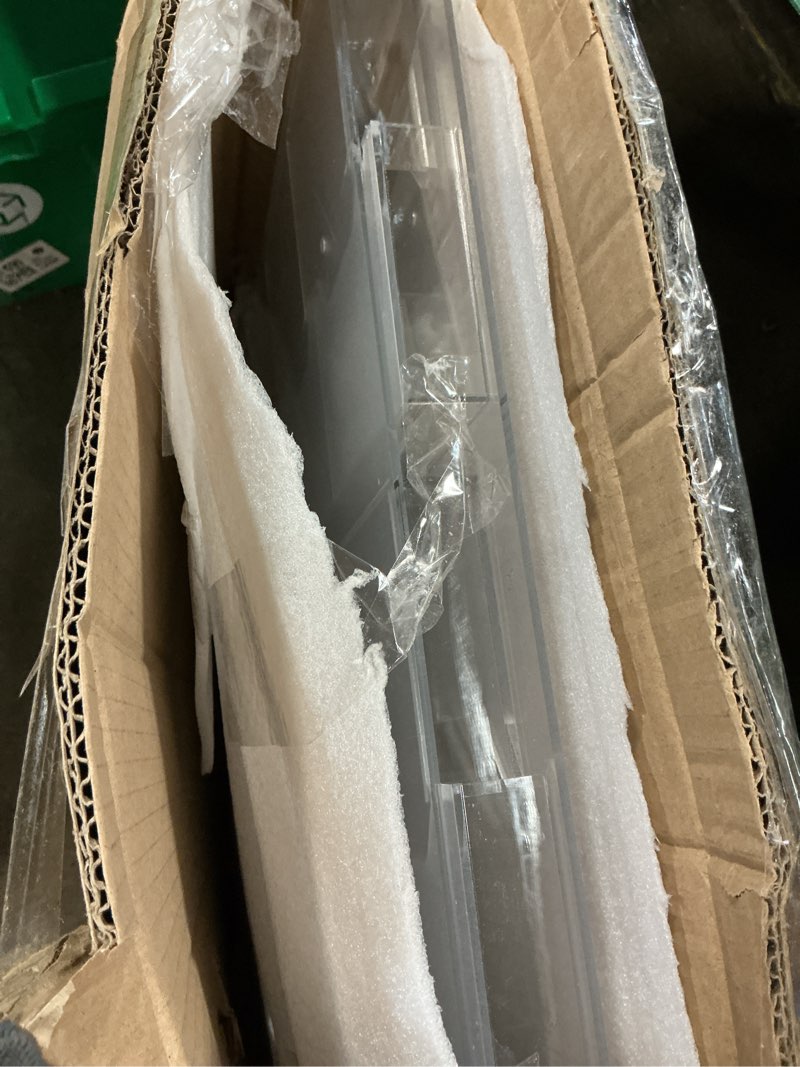 Condition photo showing As Is for eersida 2 pack acrylic brochure pamphlet holder wall mount clear brochure display holder plastic trifold flyer rack literature storage rack for offices waiting room (10 pockets, 15 x 21 inch) 15 x 21 inch 10 pockets