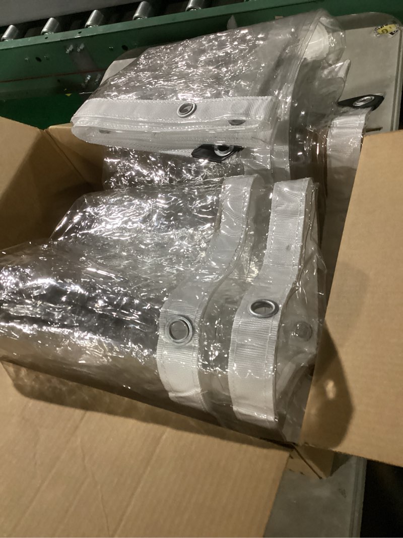 Condition photo showing Good Condition for Core Tarps 20 Mil Extreme Heavy Duty Clear Tarp with Grommets - 5x7ft Super Clear Tarps Heavy Duty Waterproof Vinyl Tarpaulin, Transparent Tarp for Outdoor, Camping & Construction Clear-20 Mil 5'X7'