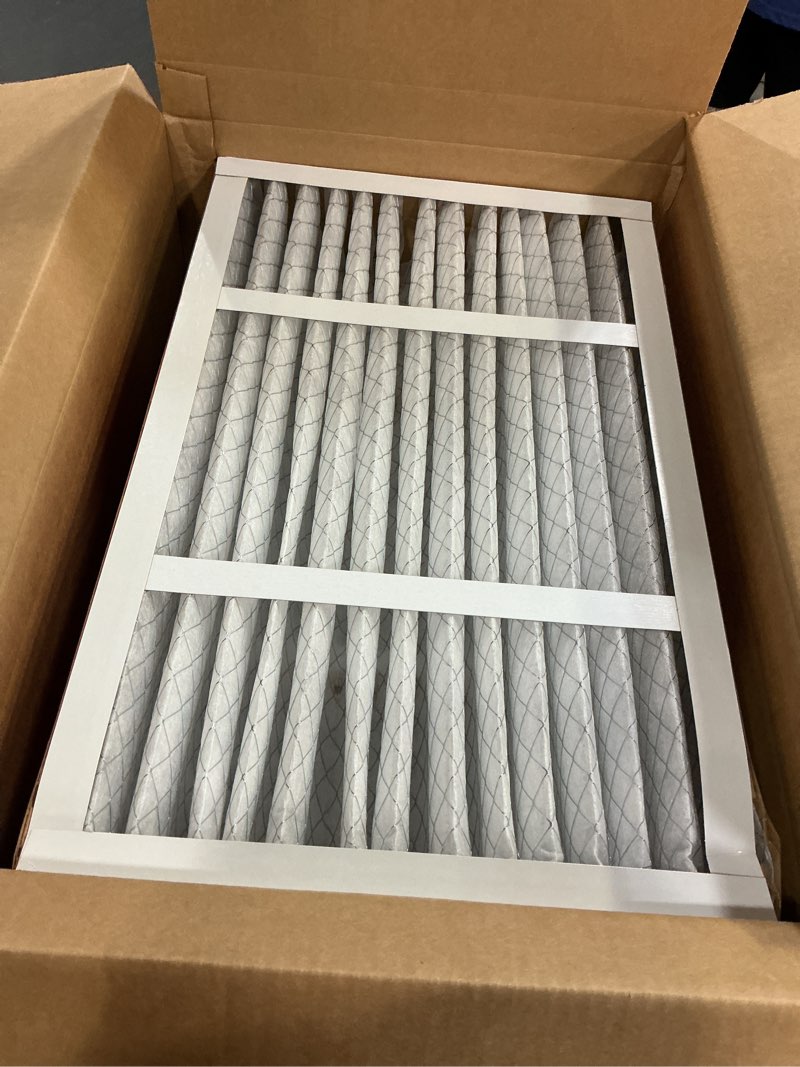 Condition photo showing Good Condition for filtrete 16x25x4 air filter merv 11, mpr 1000 micro allergen defense 2-pack, fits lennox & honeywell, ac furnace hvac filters for home, pleated electrostatic (actual size 15.88x24.56x4.31 in)