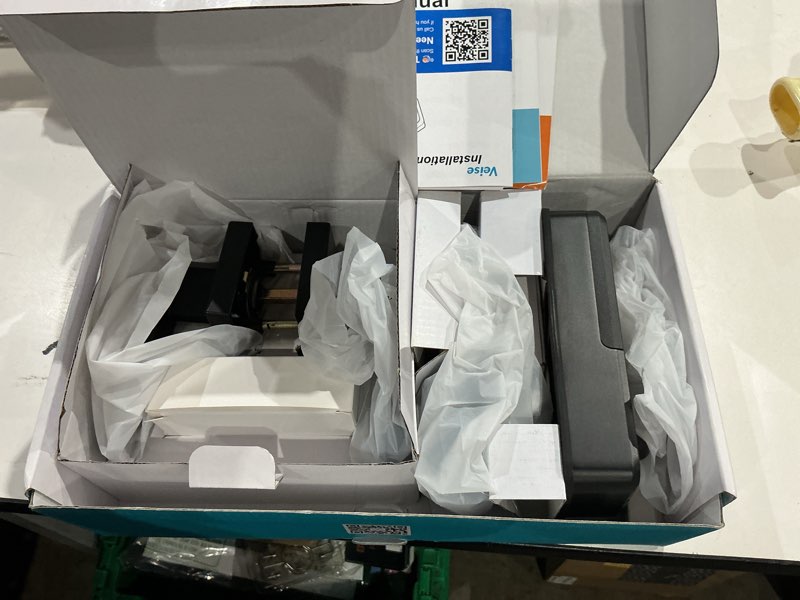 Condition photo showing New/Like New for veise ve06-l smart locks with 2 lever handle set, app control, keyless entry deadbolt for front door, electronic digital touchscreen keypad, auto lock, waterproof, easy installation, matte black matte black modern