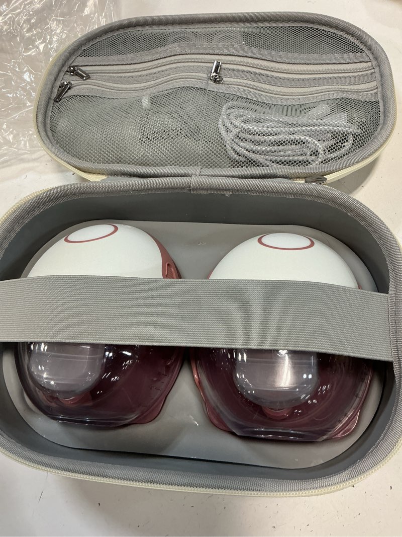 Condition photo showing New/Like New for Momcozy M5 Smart APP Controlled Wearable Breast Pump, Hands-Free Wireless Electric Pump, 3 Modes 9 Suction Levels, BPA-Free, Portable Lightweight, 24mm Flange, 2-Pack Quill Gray 2 Count-APP Quill Gray
