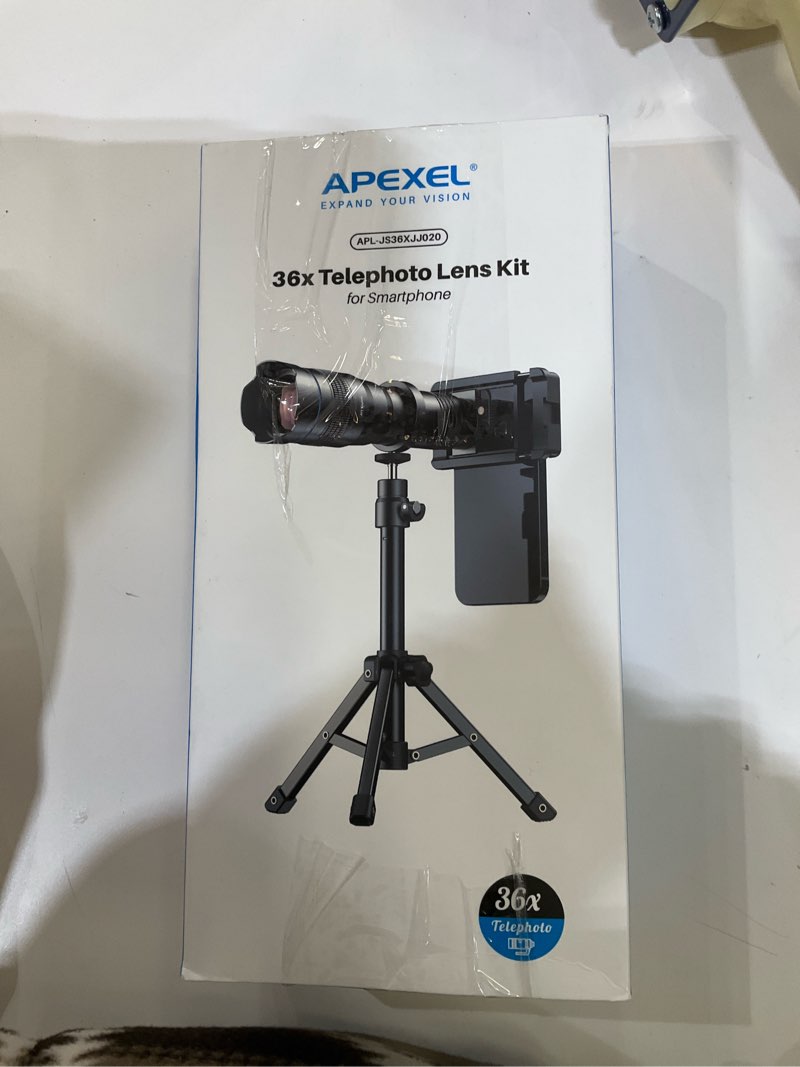 Condition photo showing Good Condition for apexel 36x telephoto lens for iphone | kit with sturdy metal tripod for smartphones, compatible with