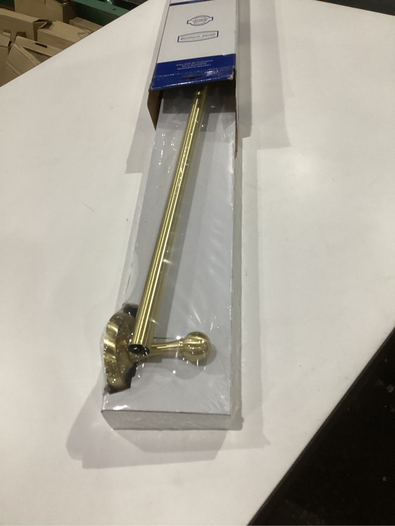 Condition photo showing Good Condition for gatco 5050 designer ii towel bar, 24 inch, brushed brass/wall mounted 24" towel holder for bathroom brushed brass 24 inch single