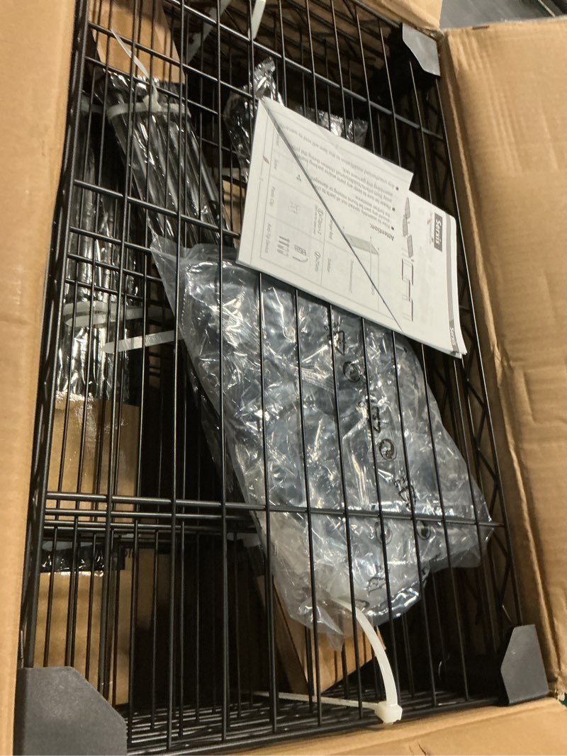 Condition photo showing Good Condition for serxis portable closet heavy duty clothes rack, freestanding clothing rack, metal garment rack,adjustable custom closet rack, 68.5" l x 13.8" w x 75.2" h, max load 800lbs, medium(black)
