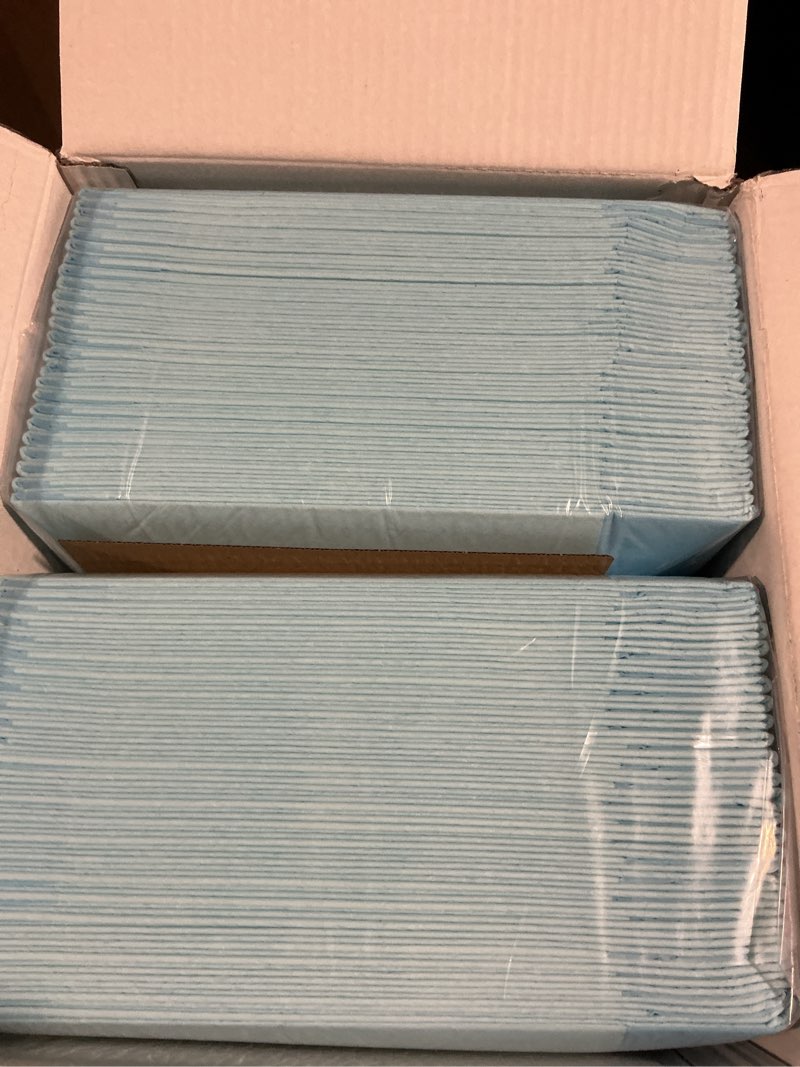 Condition photo showing Good Condition for super absorbency disposable leakproof underpads with quick drying for baby, adults, puppy, dog bed pee pads, extra large, xxl incontinence pads, 30” x 36”, 50 count 50 count 30" x 36"