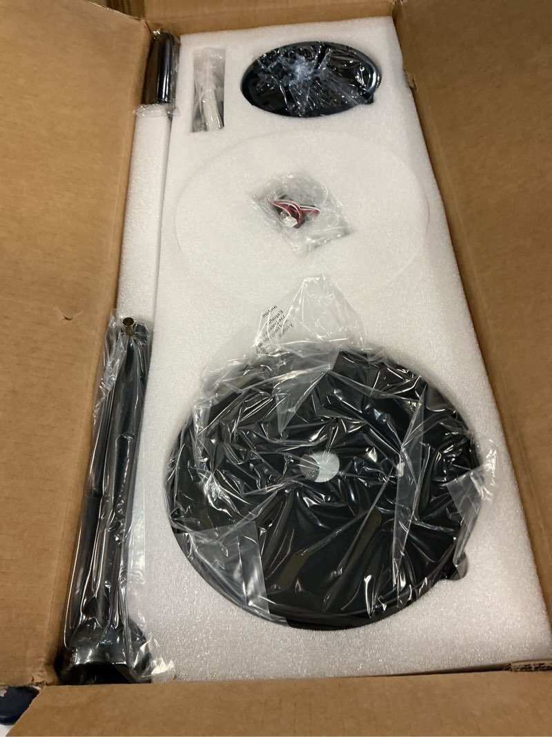 Condition photo showing New/Like New for Fanbulous 60 Inch Ceiling Fans with Lights and Remote, Reversible 6 Blades & Dimmable 3-Color Outdoor Ceiling Fans for Patios, DC Motor Large Ceiling Fan for Indoor or Covered Outdoor-Black Black 60 Inch